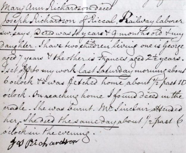 MaryAnnRichardson coroners report1875
